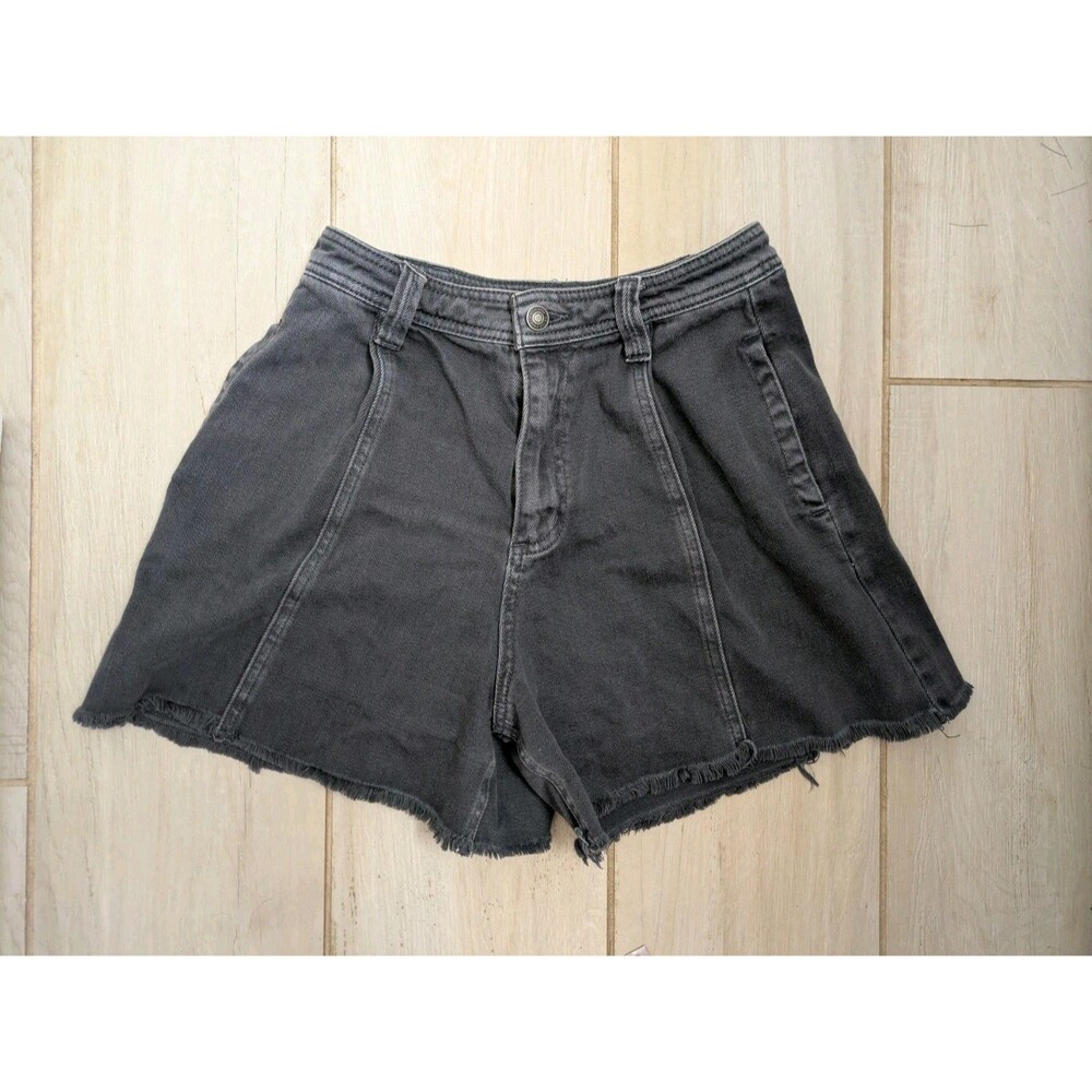 We The Free People Denim Shorts Size 26 Black Jean Shorts